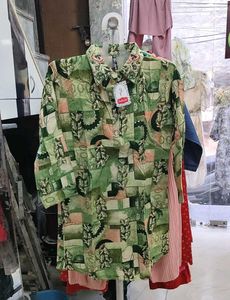 Patterned Green Top