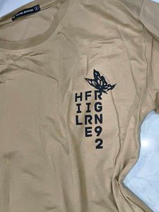 Casual Tan Graphic T-Shirt
