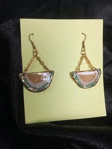 Unique Half-Circle Dangle Earrings
