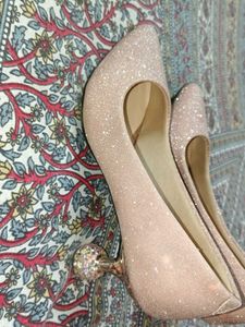 Sparkly Rose Gold Heels