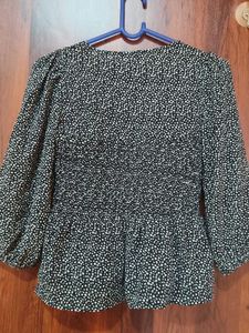 Chic Smocked Peplum Top