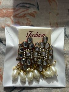 Elegant Pearl Drop Earrings 2pair combo