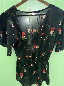 Chic Floral knot Top