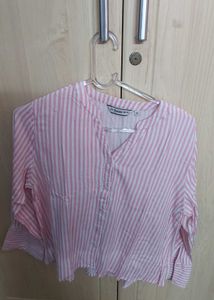 Pink Striped Shirt