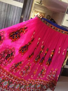 Vibrant Pink Ethnic Skirt-free size