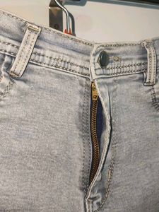LOW PRICE! Light Blue Cargo Straight Fit Jeans