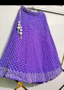 Purple Party Wear Lehenga With Dupatta Blouse