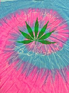 Tie-Dye "Don't Panic It's Organic" Tee