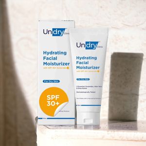 Undry Face Moisturizer for Dry Skin with Sunscreen