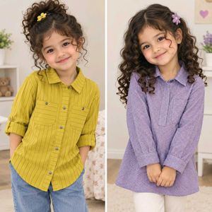 kid's girl 2 shirt stylish tops