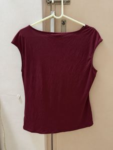 Elegant Drape Neck Sleeveless Top