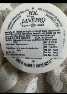 sealed Sol de Janeiro BrazilianBumBum Cream-25ml