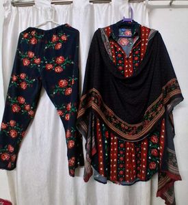 Floral Print cord Set with Dupatta