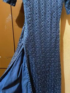 Elegant Blue Lace kurti