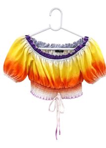 RAINBOW OFF SHOULDER TOP