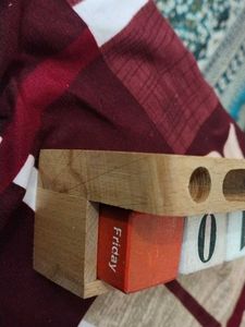 Vintage Wooden Perpetual Calendar