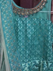 beautiful dress with attached dupatta