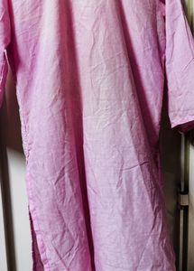 Beautiful Pink Chikankari Kurta