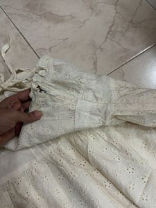 Chic White Eyelet Sundress