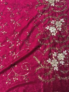 y2k embroidered Silk Saree