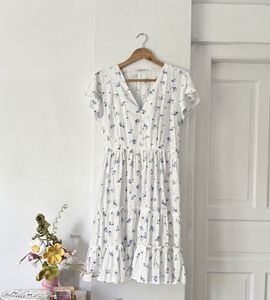 Floral Tiered Midi Dress