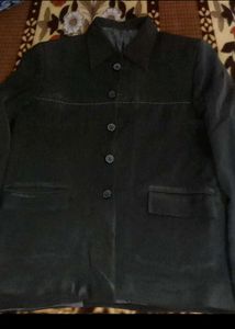 Classic Black Button-Up Jacket