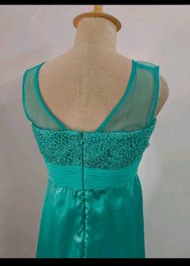 Stunning Teal Embellished Maxi Dress