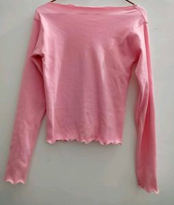 Cute Pink Long Sleeve Top