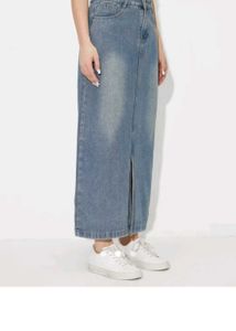 Denim Maxi Skirt