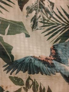 Tropical Parrot Print Blouse