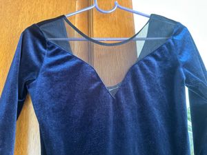 Blue Velvet  Dress