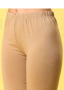 121.Comfortable Beige Ethnic Leggings