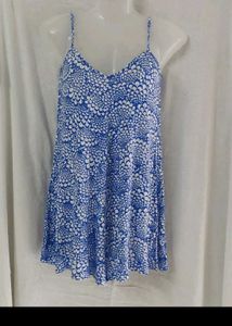Boho Blue Floral Romper