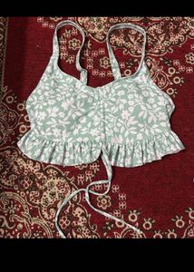 🌿 Sage Green Floral swim suit
