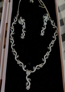 Stunning American Diamond Necklace Set