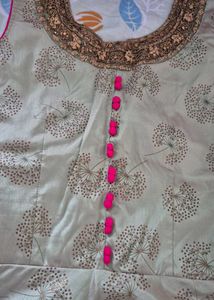 Elegant Dandelion Print Kurta Set