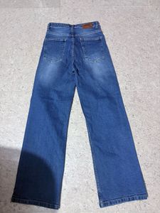 Wide Leg Denim Jeans