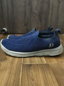 Men's Navy Blue Slip-On Casual Shoes