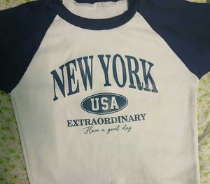 crop top blue