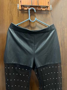SHEIN Sparkly Faux Leather Pants