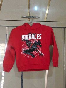 Kids Original Marvel Red Miles Morales Hoodie