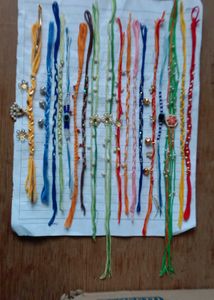 Handmade Thread UN 🧵 rakhi 18 piece