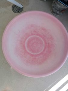 Vintage Pink Plastic Basin larg size tube