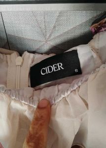 Cider Floral Corset Sheer Sleeve Dress