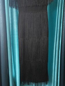 Black Fringe Dress