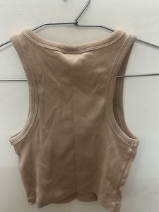 Cute Beige Tank Top