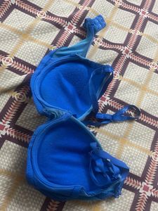 Blue &amp; white Bra