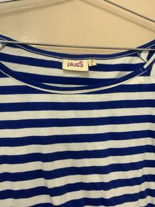 Blue &amp; White Striped Top
