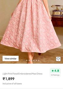 Chic Pink Brocade Midi Dress