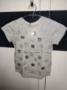 Cute Grey Polka Dot Tee